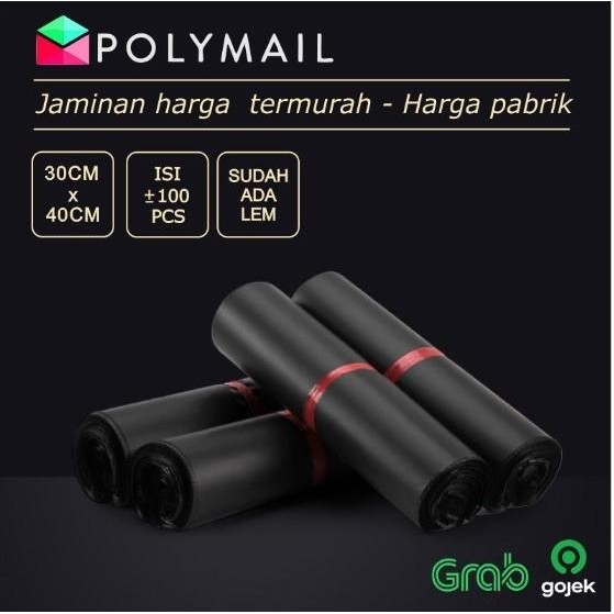 

SARI Polymailer 100Pcs 30X40Cm Hitam Super Ekonomis Plastik Polymailer