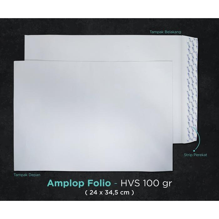 

SARI Amplop Putih Folio Hvs 100 Gr Viva Dengan Lem Perekat (Isi 100 Lembar)