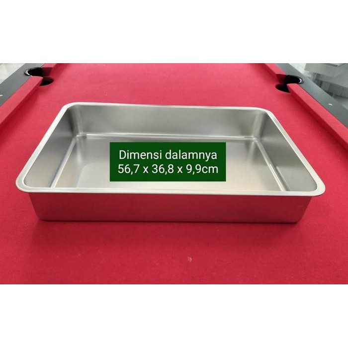 Wajan Kotak Stainless Ukuran 60 X 40 X 10Cm