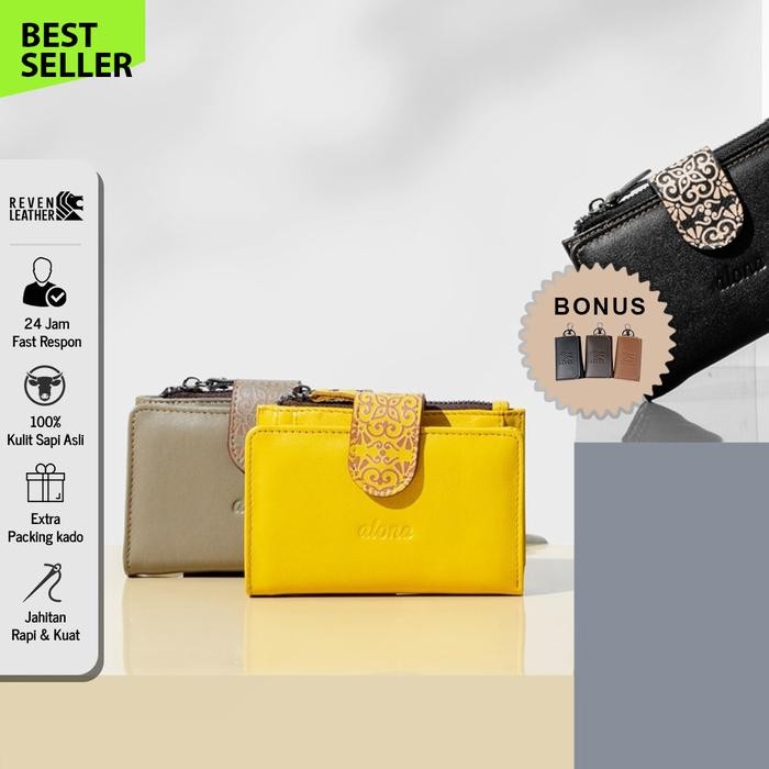 Dompet Wanita Dompet Kulit Sapi Original Branded Alona Sekar
