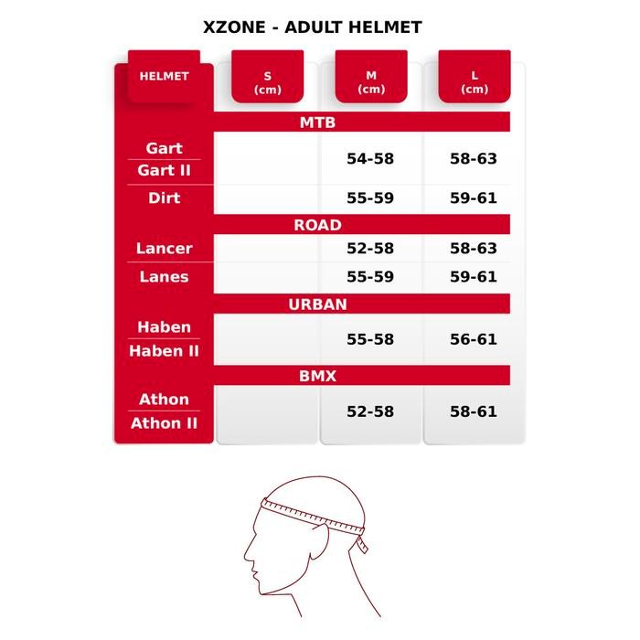Xzone Helm Sepeda Ung Mtb Dirt Helm Mtb Dengan Rear Light Usb