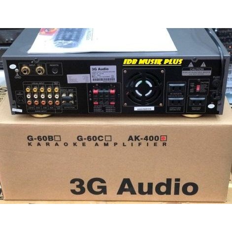 AMPLIFIER MIXER KARAOKE 3G AUDIO AK400 AK 400 ORIGINAL 3G AUDIO