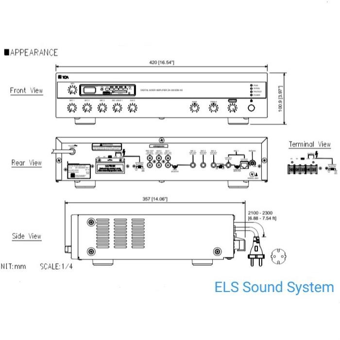 DIGITAL MIXER AMPLIFIER TOA ZA-3224DM-AS 1 AMPLI ZA3224DM ZA-3224 DM MP3