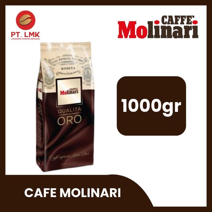 

Molinari Coffee Oro Blend Kopi Italy 1 Kg Arabika Robusta Bag Espresso Cup