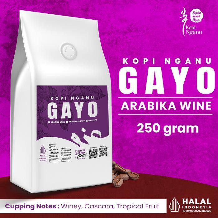 

Kopi Gayo Wine Arabika 250gram Halal, Premium, dan Nikmat untuk Pecinta Kopi