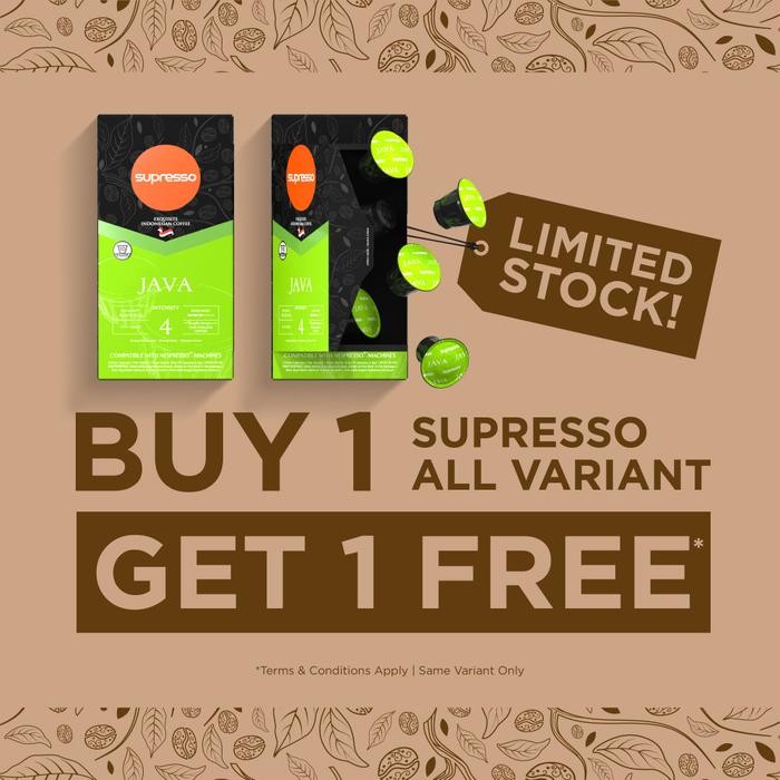 

Supresso Coffee Capsules / Kopi Kapsul Nespresso Compatible