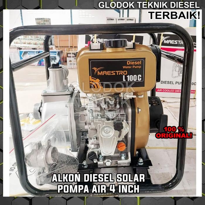 MESIN POMPA AIR SAWAH ALKON 4 INCH DIESEL SOLAR TYPE 100 WATER PUMP