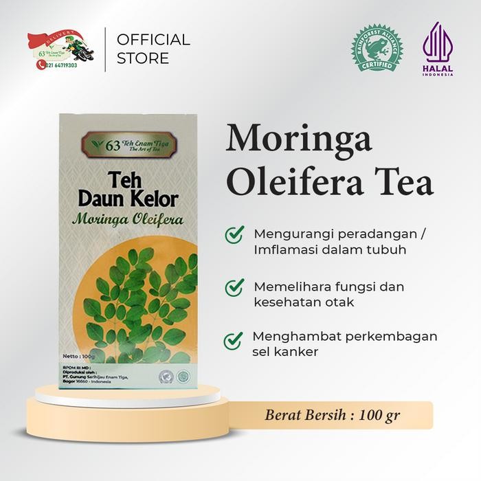 

Teh 63 Moringa Oleifera (Daun Kelor) 100gr