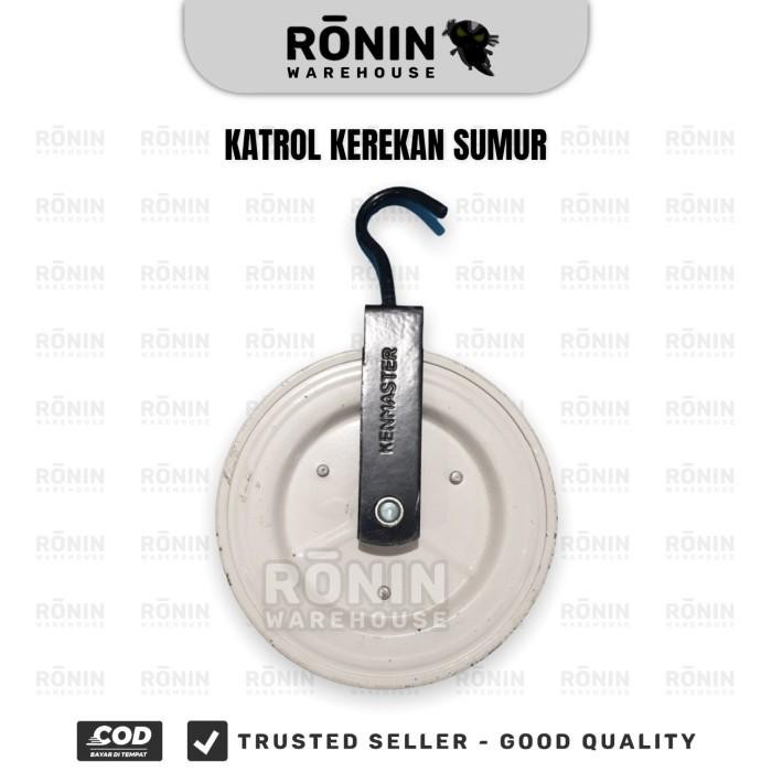 KENMASTER Katrol Kerekan Sumur Timba Air Besi Cat