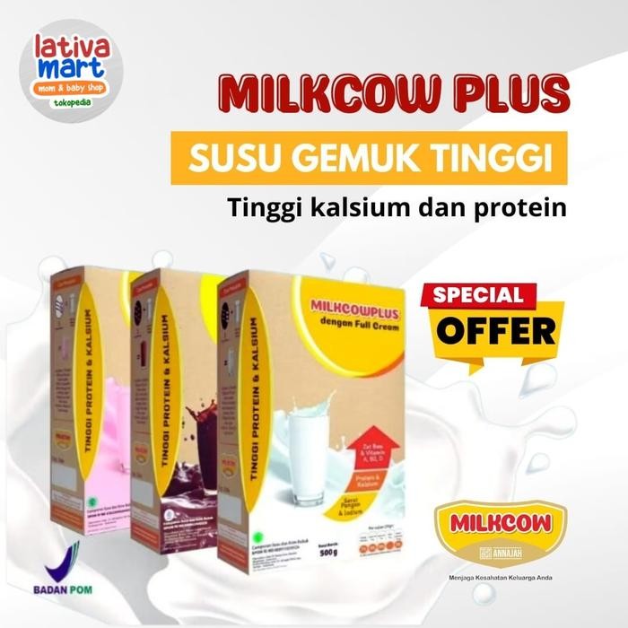 

MILKCOW PLUS Susu Bubuk Peninggi dan Penggemuk Badan Buat Anak dan Remaja 500g