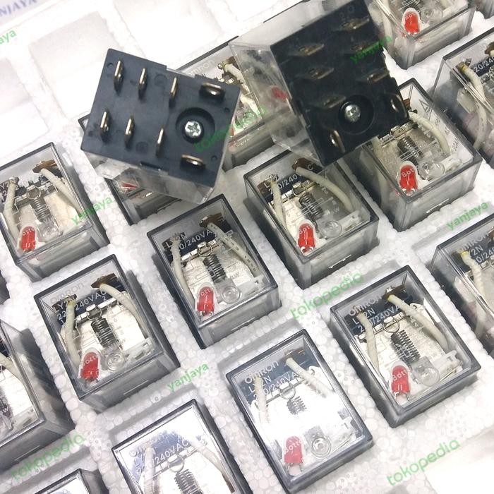 OMRON RELAY LY2N 220VAC ORIGINAL 8 KAKI 10A TIPE LY2N 220 VAC ORIGINAL QUALITY