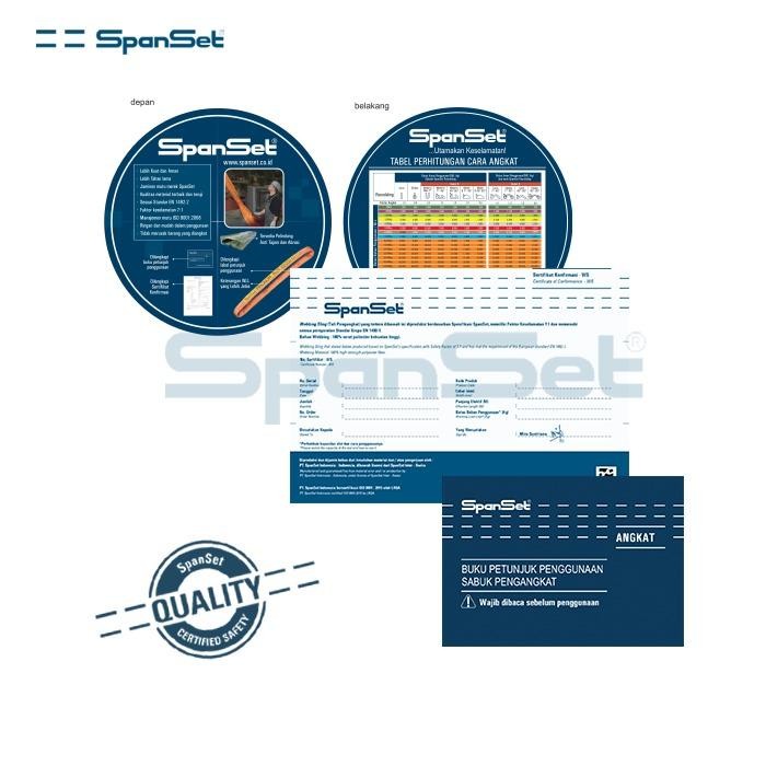 

[Rs-L20000-6M] Spanset Roundsling 20 Ton X 6 Meter, Safety Factor 7:1, Tali Angkut & Angkat Beban /