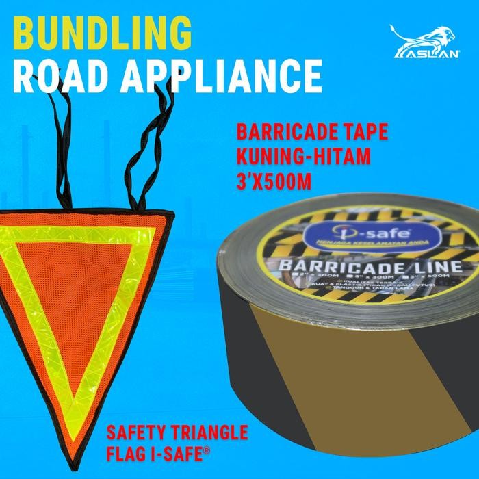 

Khusus Grab! [Paket Bundling] Safety Triangle Flag + Barricade Tape