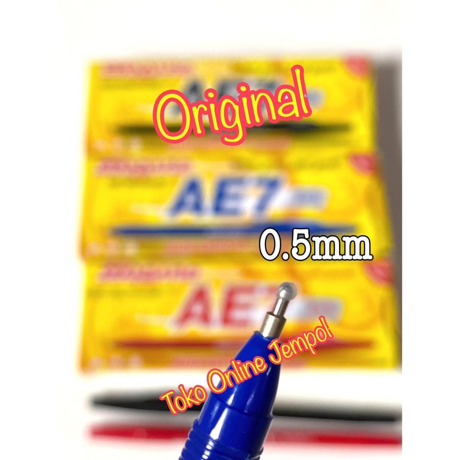 

12 pcs Pulpen Standard AE7 0.5mm 1 lusin pena Bulpoin 0,5 ATK1441ST