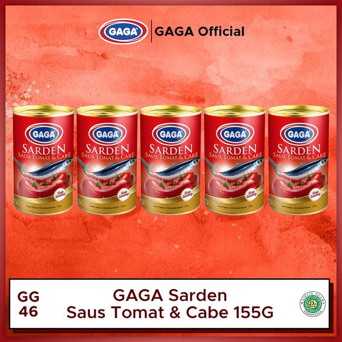 

READY PAKET ONLINE GAGA SARDEN SAUS TOMAT 155G 5 PCS KALENG IKAN BALADO