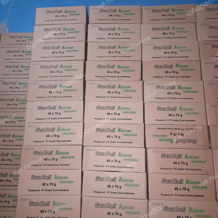 

READY SUNBELL TUNA KATSUO KALENG MINI 48PCS - IKAN KALENG PRAKTIS