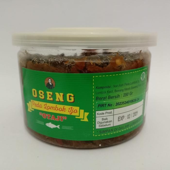 

READY OTAJI OSENG PEDA LOMBOK IJO PEDAS 250GR - OLAHAN IKAN PEDA
