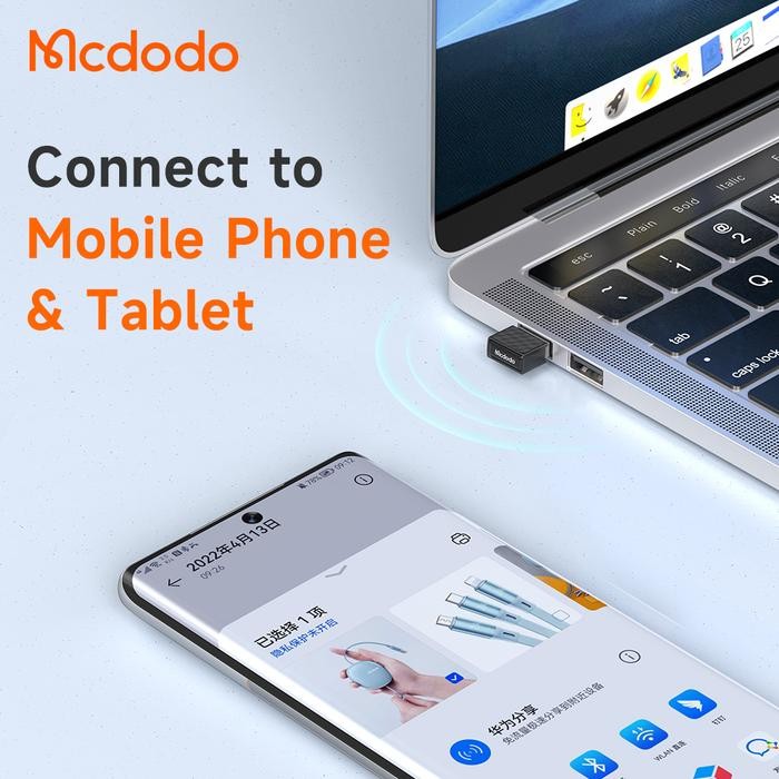 MCDODO USB BLUETOOTH DONGLE 5.1 DONGLE FOR PC KEYBOARD MOUSE OT-1580 COMPUTER