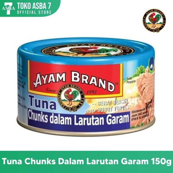 

READY AYAM BRAND TUNA IN BRINE KALENG 130G - TUNA KALENG DALAM AIR GARAM