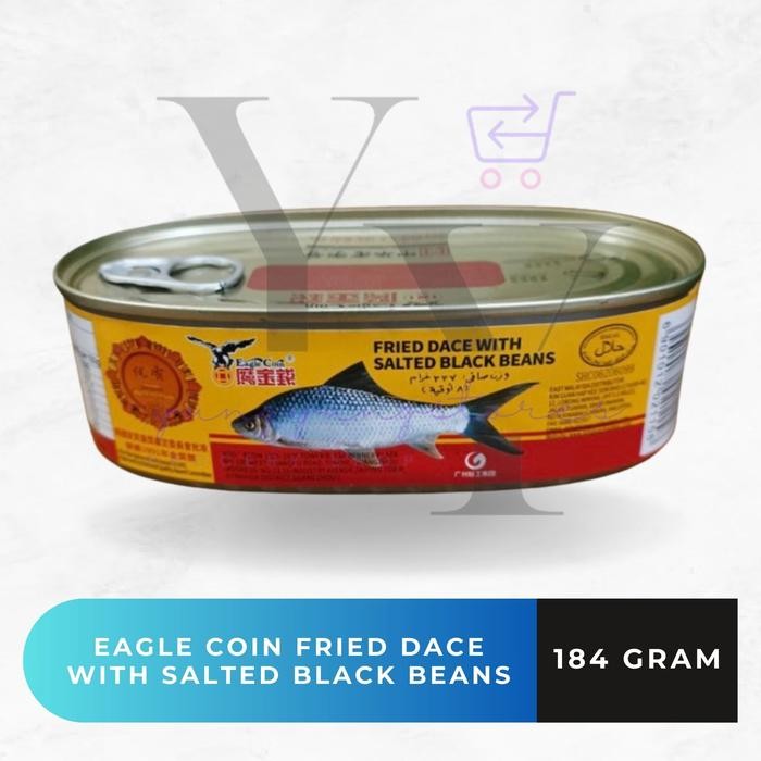 

READY EAGLE COIN IKAN TAUSI HITAM KALENG 184GR - FRIED DACE WITH SALTED BLACK BEANS