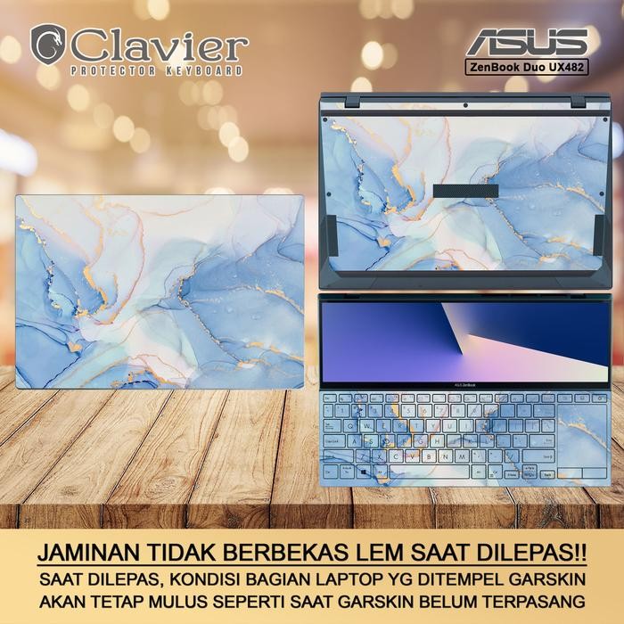 Siap Kirim Cover Garskin Laptop Asus ZenBook Duo UX482 UX482E UX482EA UX482EAR Full Body