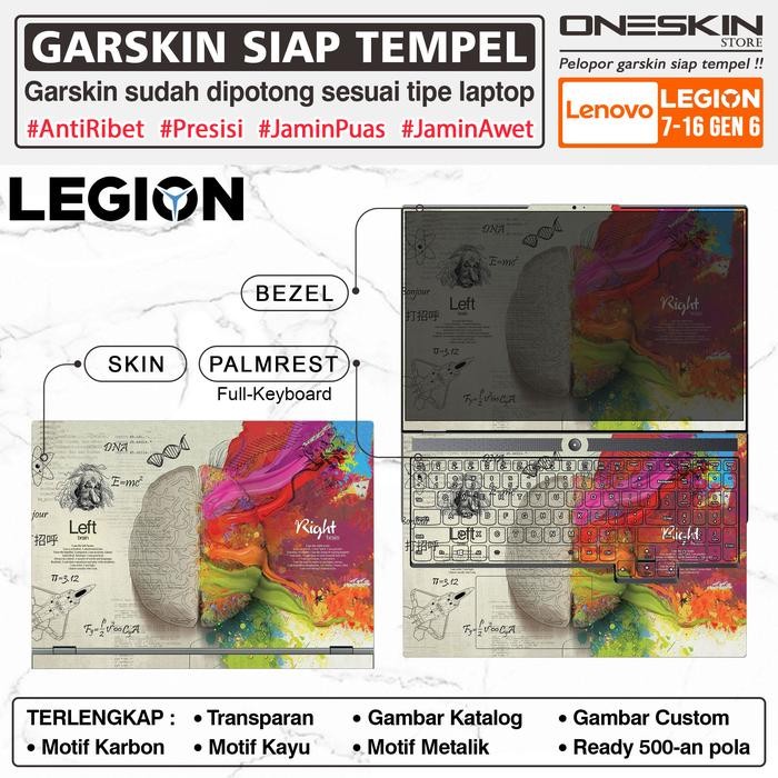 Siap Kirim Garskin Sticker Laptop Lenovo Legion 7 16 inch Full Body Protector Skin
