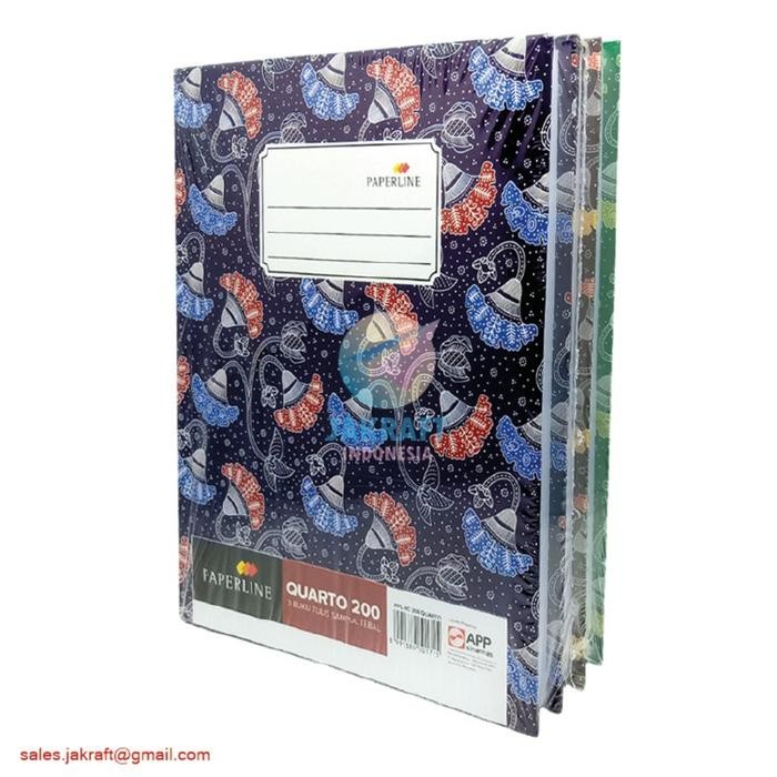 

BUKU QUARTO PAPERLINE ISI 200LMBR PER BH