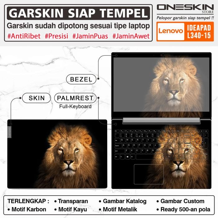 Siap Kirim Garskin Stiker Laptop Lenovo IdeaPad L340-15 Gaming Full Body