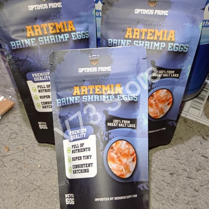 TERSEDIA ARTEMIA OPTIMUS PRIME ORI 50GR - TELUR ARTEMIA BERKUALITAS PREMIUM