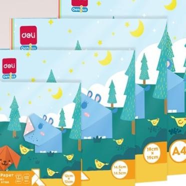 

Deli Origami Paper / Kertas Lipat Origami Jumbo 60pcs 30Warna 8363X