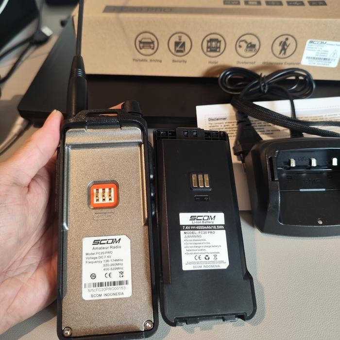 HT SCOM FC20 PRO HANDY TALKY 10 WATT USB C