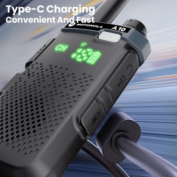 BELI 1 GRATIS 1 DAPAT 2 UNIT HT MOTOROLA A10 LAYAR LED BISA COPY FREKUENSI TAHAN AIR WALKIE TALKIE