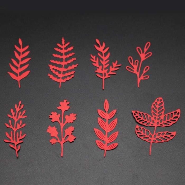 

Cutting Dies - End Branch Leaves Pattern (8Pcs) #01