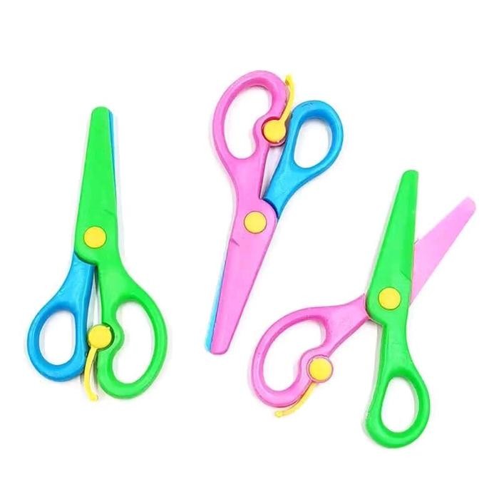 

Gunting Pengaman Plastik / Gunting Anak Aman Gunting Plastik Pengaman Kerajinan Tangan Gunting