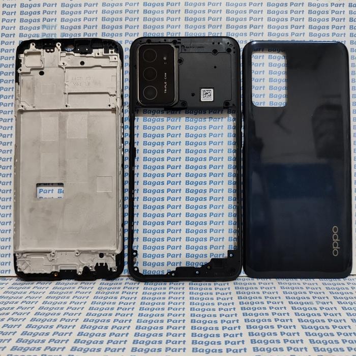 CASING FULLSET BACKDOOR + BEZZEL FRAME RING KACA KAMERA OPPO A16