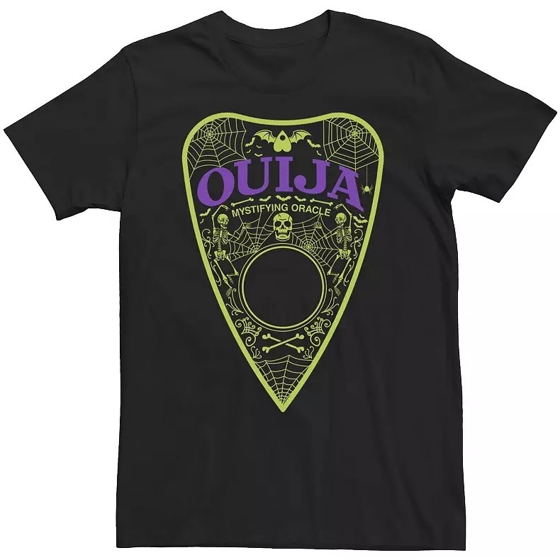 Kaos Ouija Neon Planchette Katun CrewNeck Unisex Pria Wanita