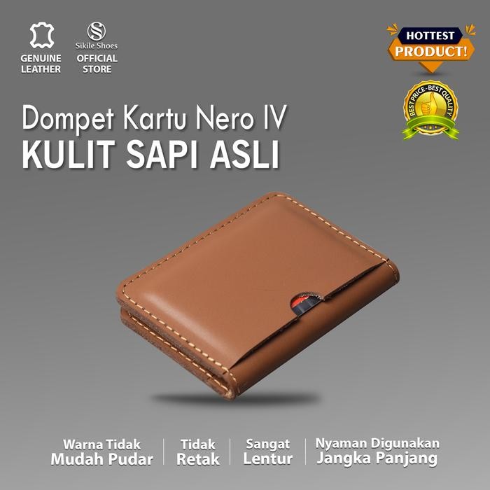 

Baru Genuine Leather Card Holder Dompet Kulit Asli Handmade Eksklusif
