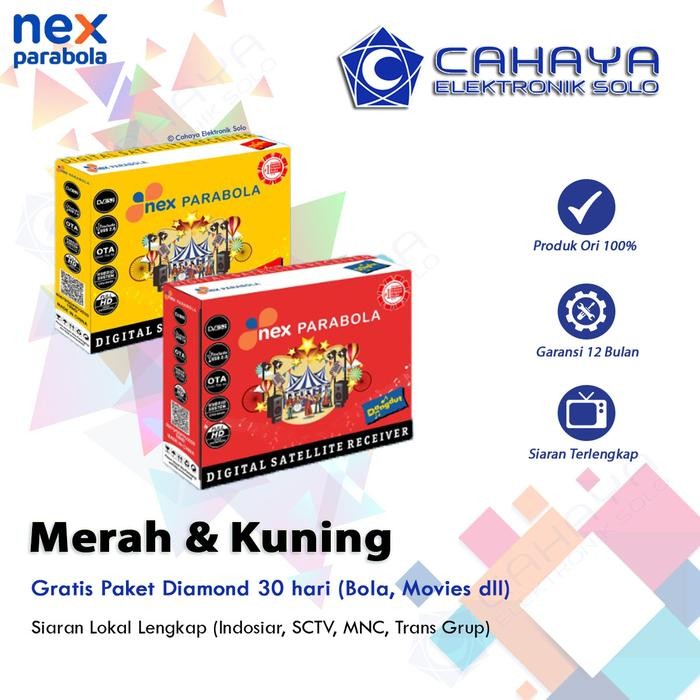 Receiver Nex Parabola Liga Indonesia Inggris Champion SCTV Indosiar Emtek C Ku HDMI RCA Jaring Solid