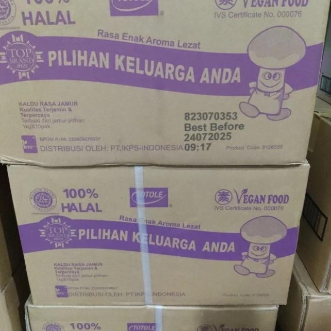 

Kaldu Jamur Totole 1kg Vegetarian