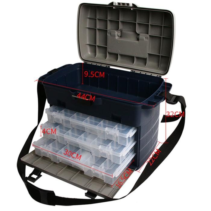 Tackle Box/ Box Tamiya/ Box Pancing - 3 Kompartemen