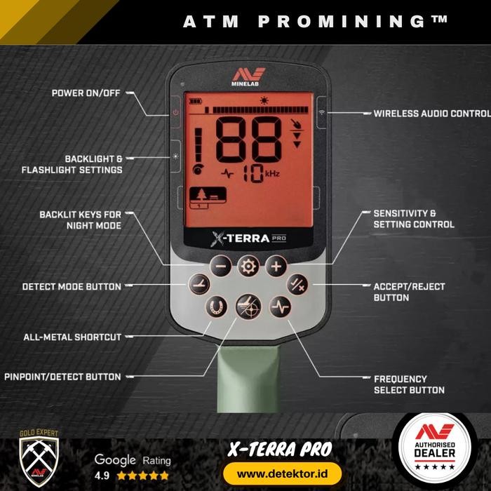 X-Terra - Detektor Emas - nelab@detektor.id - 100% Ori