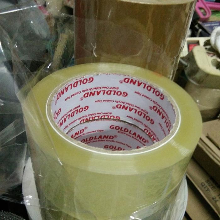 

LAKBAN GOLDLAND TAPE 2" x 100 MTR BENING/COKLAT JUMBO