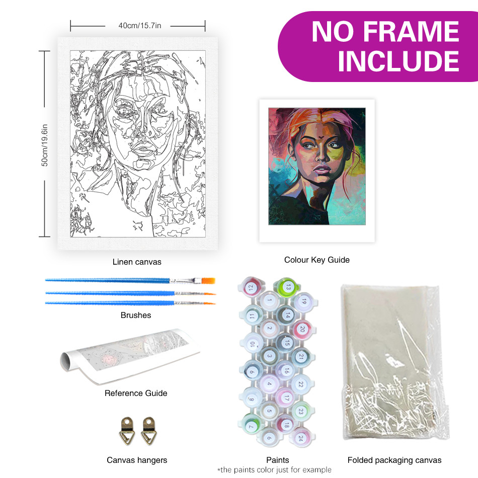 Painting By Numbers For Adults Women Figure Painting Pictures By Numbers Acrylic Paint On