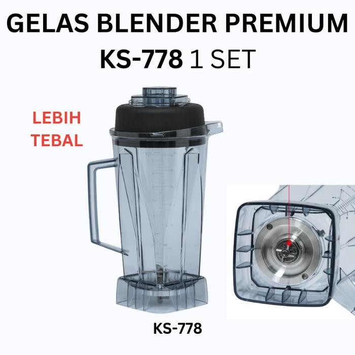 Sparepart Gelas Blender untuk GETRA KS-778 KS 778 KS/778