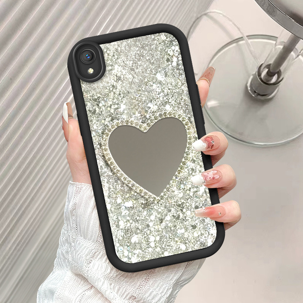 Casing Hp Untuk VIVO Y1S Y91C Cermin Softcase Case Love Cassing 5001 JZ TY