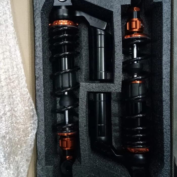 Shock Breaker Belakang Tabung Atas Merek Redit Gp 299 Uk 340Mm Hitam