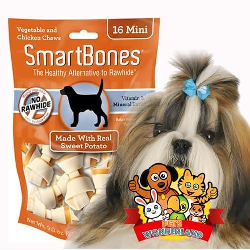 

Smartbones Sweet Potato Mini 16Pcs Terlaris