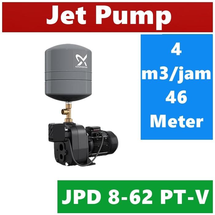 Grundfos JPD 8-62 - Jet Pump - Pompa Air Sumur Dalam Automatic Set