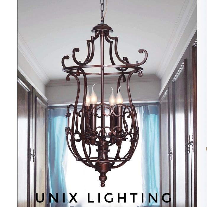 LAMPU GANTUNG HIAS TERAS KLASIK MODERN LG 5406/4