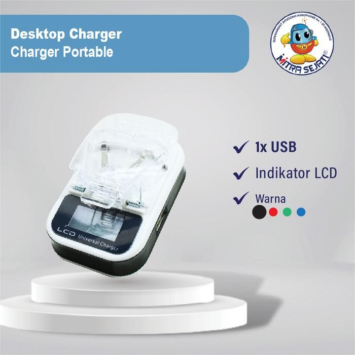 (Allthebest) Desktop Charger/Chargeran Kodok Jepit/Charger Portable-ADTMFLPKPMS
